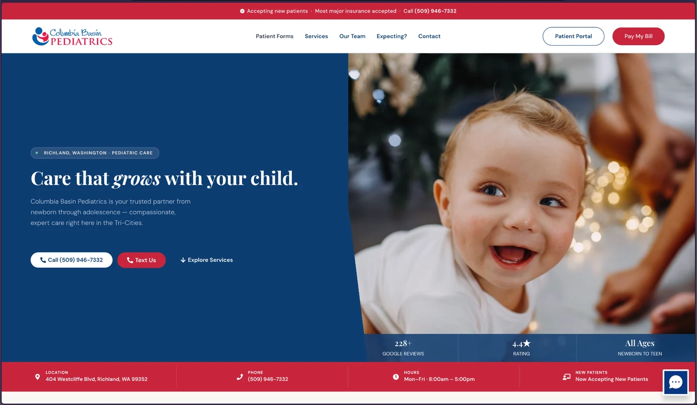 Medical website by GelFuzion