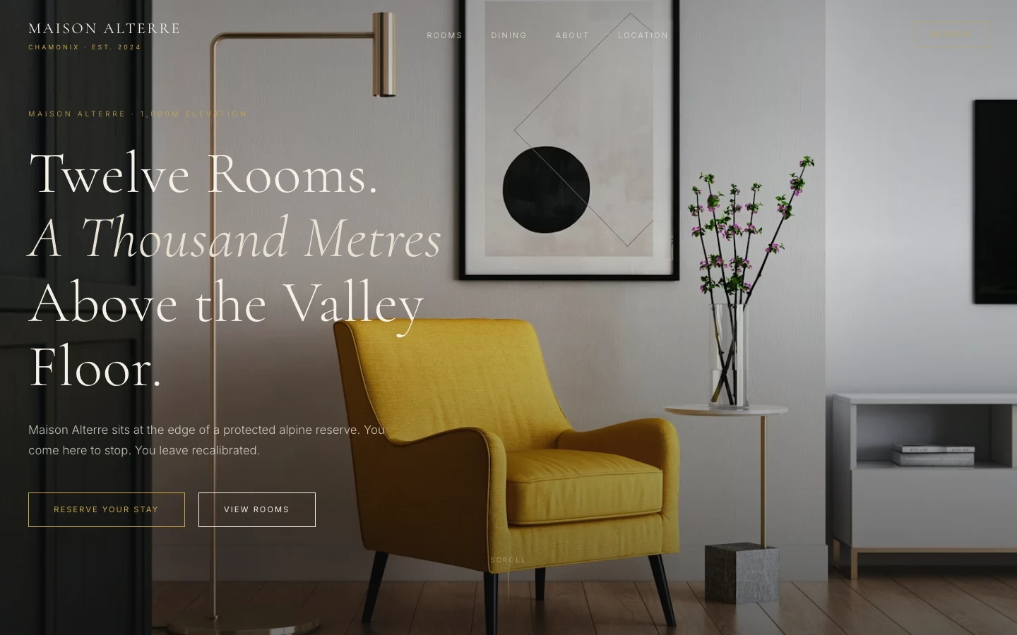 Luxury hotel website by GelFuzion