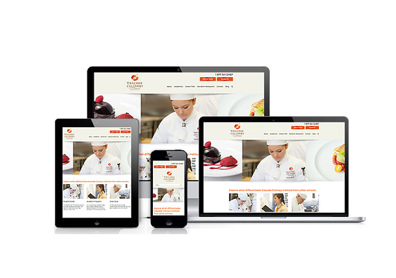 Cascade Culinary Institute was designed by Studio Absolute and developed by GelFuzion as part of our agency partnership. The site was built using Wordpress and is fully responsive.